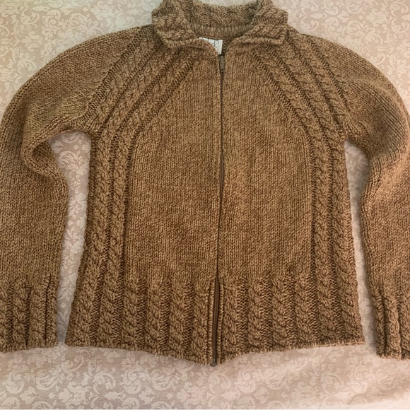 PLUCK Paris ~ 100% Pure New Wool Chunky Knit Sweater - Picture 4 of 11